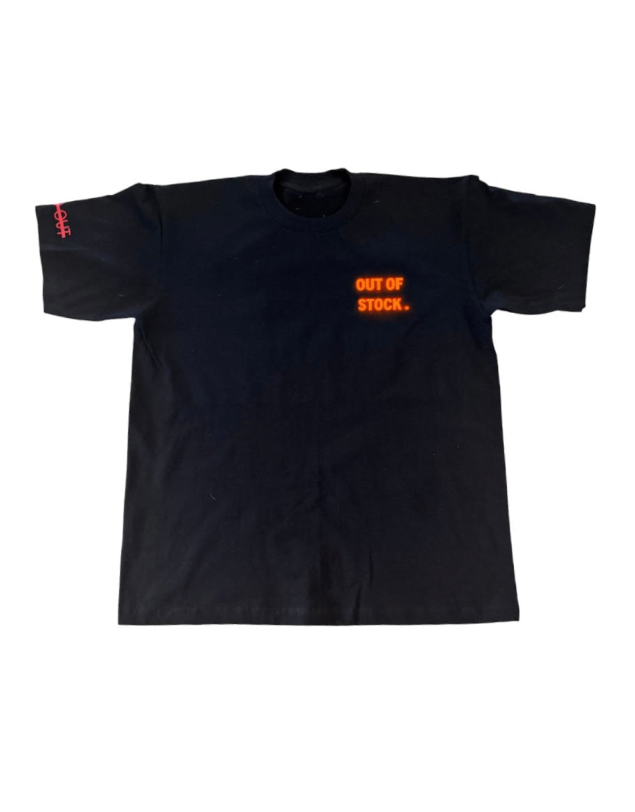 Essential Oos Tee Black Orange