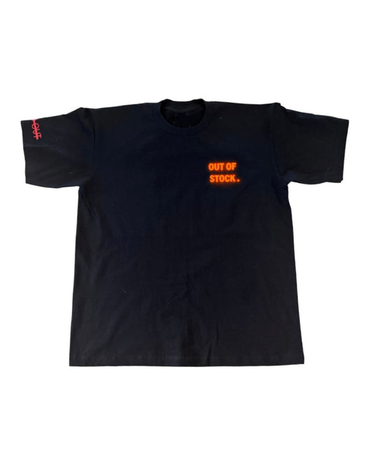 Essential Oos Tee Black Orange