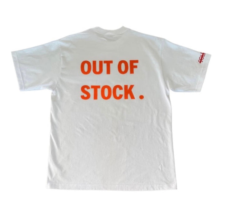 White OOS Tee Orange
