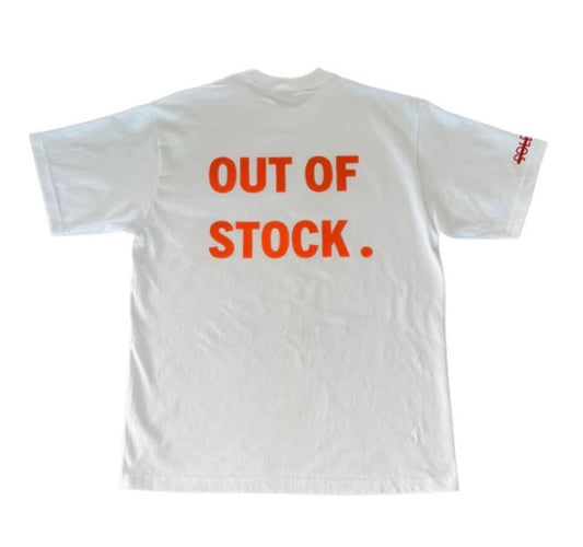 White OOS Tee Orange